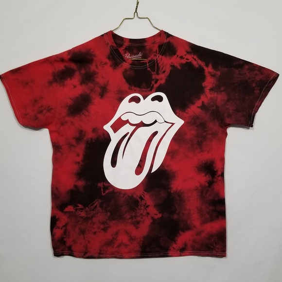 red rolling stones shirt